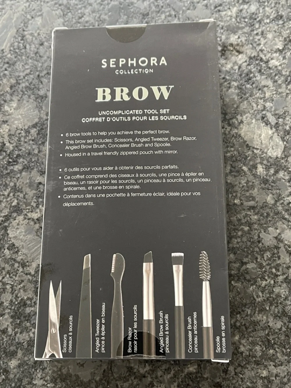 Sephora Uncomplicated Tool Set 6 brow tools to help you get perfect brows